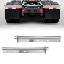 Straight Spring Loaded Mud Flap Hangers for Semi Truck 1-1/8" Bolt Spacing