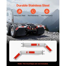 Stainless Steel Angled Spring Loaded Mud Flap Hangers for Semi Trucks 2-1/2"