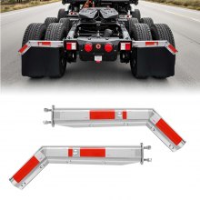 Stainless Steel Angled Spring Loaded Mud Flap Hangers for Semi Trucks 2-1/2"