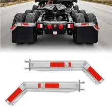 Stainless Steel Angled Spring Loaded Mud Flap Hangers for Semi Trucks 2-1/2"