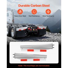 VEVOR Straight Spring Loaded Mud Flap Hangers for Semi Truck 63.5mm Bolt Spacing