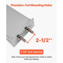 Stainless Steel Mud Flap Hangers with Light Cutouts for Semi Trucks 2-1/2"