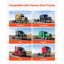 Stainless Steel Mud Flap Hangers with Light Cutouts for Semi Trucks 2-1/2"