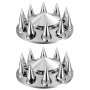 VEVOR Front Axle Wheel Covers, Spiked Axle Cover for Semi Truck, ABS Electroplate Rust-Resistant Lug Nut Covers, Universal Fit, Installation Tool Included, Complete Axle Cover Combo Kit