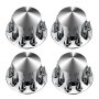 VEVOR Rear Axle Wheel Covers, Spiked Axle Cover for Semi Truck, ABS Electroplate Rust-Resistant Lug Nut Covers, Universal Fit, Installation Tool Included, Complete Axle Cover Combo Kit