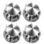VEVOR Rear Axle Wheel Covers, Spiked Axle Cover for Semi Truck, ABS Electroplate Rust-Resistant Lug Nut Covers, Universal Fit, Installation Tool Included, Complete Axle Cover Combo Kit