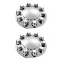 VEVOR Front Axle Wheel Covers, Dome Axle Cover for Semi Truck, ABS Electroplate Rust-Resistant Lug Nut Covers, Universal Fit, Installation Tool Included, Complete Axle Cover Combo Kit