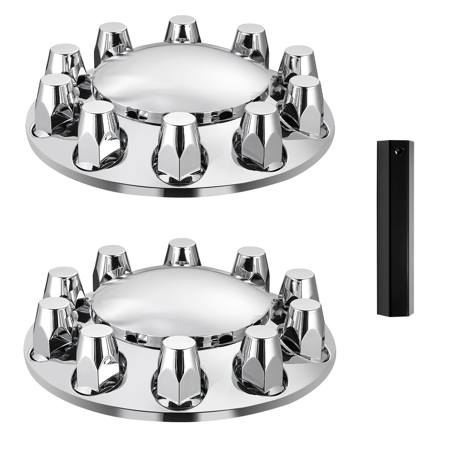 Front Axle Cover Combo Kit ABS Lug Nut Covers with Nut Cover Tools Front Axle Cover Combo Kit ABS Lug Nut Covers with Nut Cover Tools