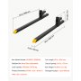 VEVOR Pallet Forks, 907 kg 1524 mm Clamp-On Pallet Forks Yellow Tips Fixed, Front Loader Attachment for Tractor, Skid Steer, Loader Bucket, Agriculture, Farm, Heavy-Duty Reinforced Steel Bucket Fork