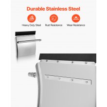 Stainless Steel Quarter Fenders for Semi Trucks 24"x24" with Tube Bracket