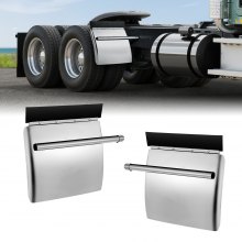 Stainless Steel Quarter Fenders for Semi Trucks 24"x24" with Tube Bracket