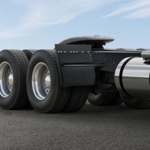 Quarter Fenders for Semi Trucks 24"x24" with Tube Bracket Mounting Hardware