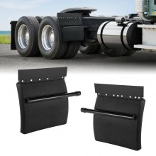 Quarter Fenders for Semi Trucks 24"x24" with Tube Bracket Mounting Hardware