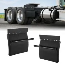 Quarter Fenders for Semi Trucks 24"x24" with Tube Bracket Mounting Hardware