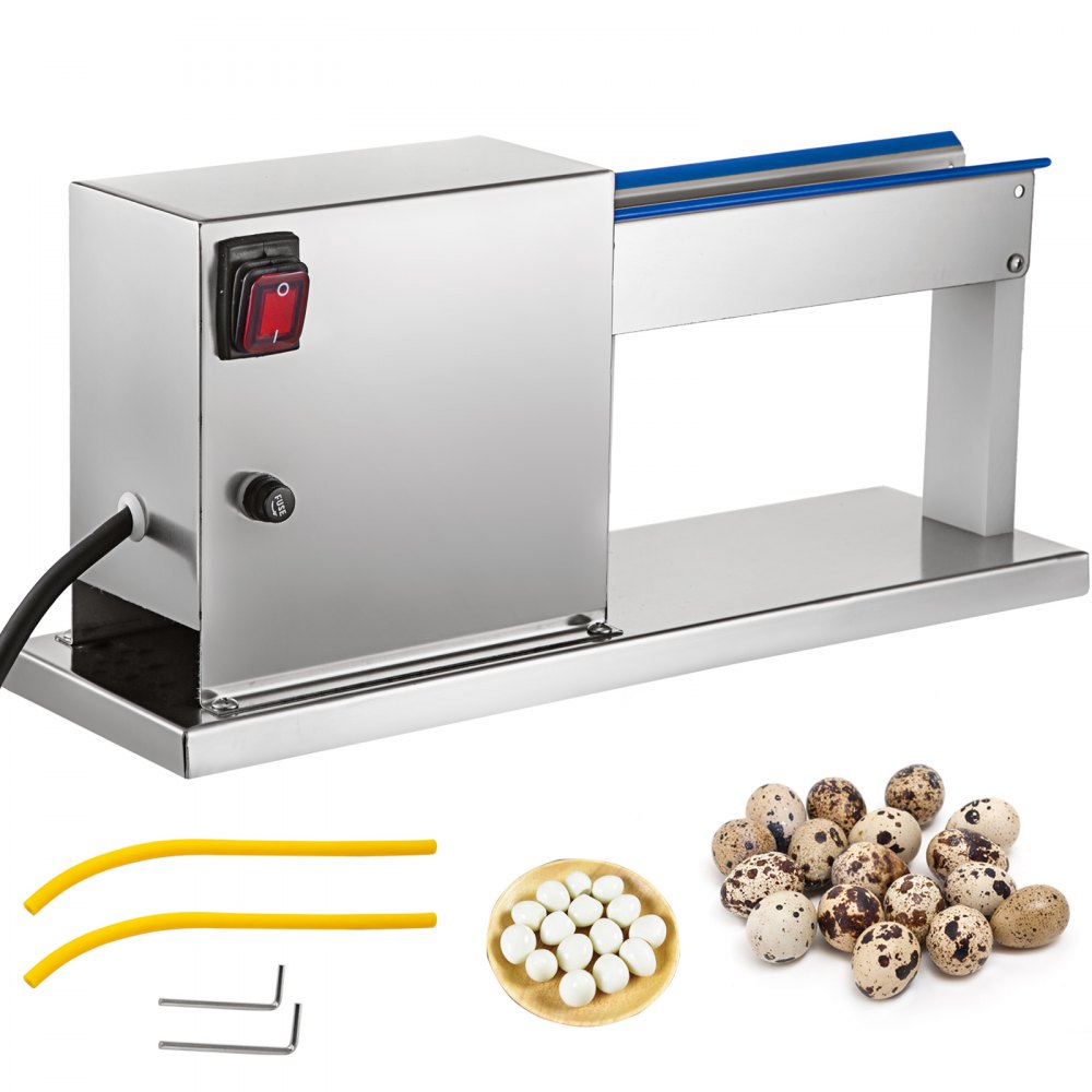 Machine à éplucher les œufs de caille, décortiqueuse d'œufs de caille semi-automatique, 50 kg/h, éplucheur de caille
