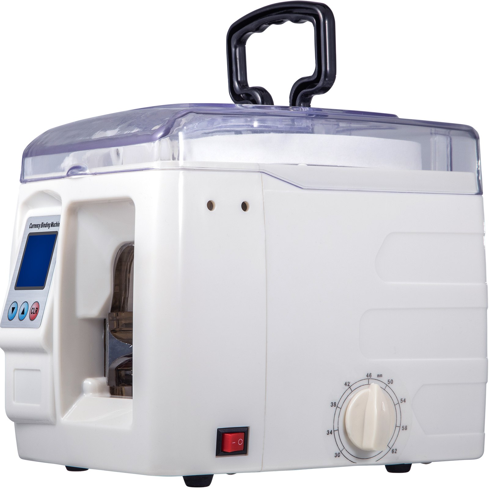 VEVOR Banknote Binding Machine, 1.5 s/Once, Automatic Money Binder w/LCD Screen & Button Controls, Bill Strapping Machine for Bank, Finance Department, Business