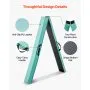 VEVOR 8FT Folding Balance Beam for Kids, 90.7 KG Stable Support Gymnastics Floor Beam with Non-Slip Mats, Gymnastics Training Equipment with Anti-Slip Bottom and Carrying Bag for Home Gym, Mint Green
