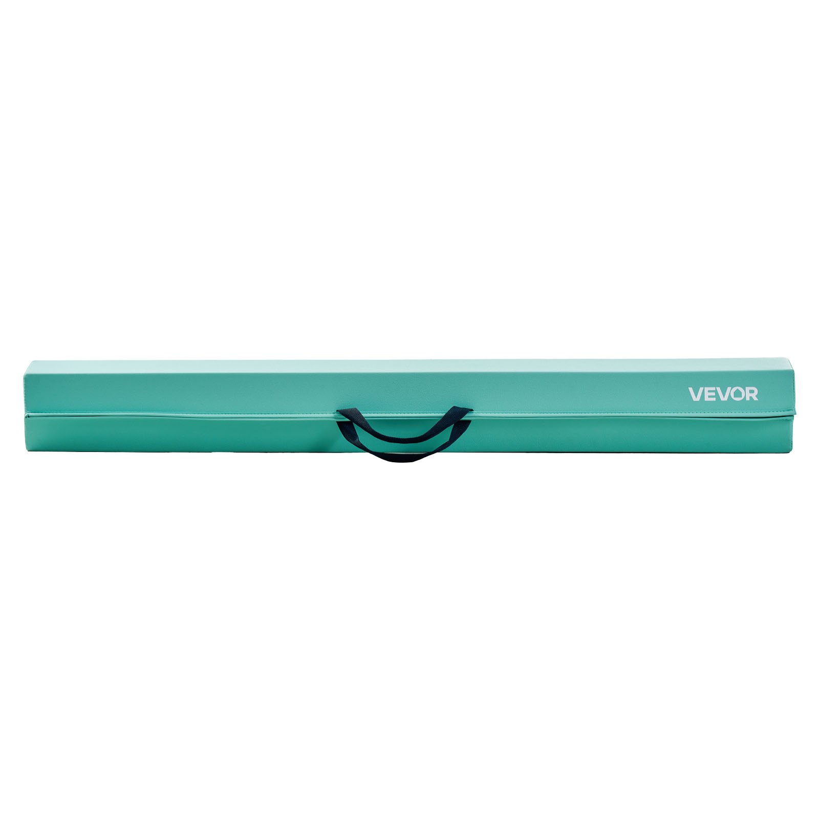 VEVOR 8FT Folding Balance Beam for Kids, 200LBS Stable Support Gymnastics Floor Beam with Non-Slip Mats, Gymnastics Training Equipment with Anti-Slip Bottom and Carrying Bag for Home Gym, Mint Green