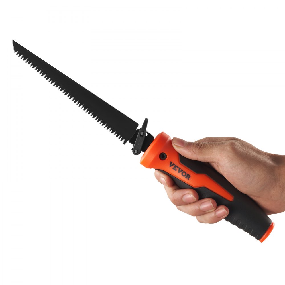 VEVOR Jab Saw, 6 in Keyhole Saw with Soft Grip Handle, 8-In-1 Multi-Blades Drywall Jab Saw, Sharp Jab Saw with Triple Ground Teeth, for Cutting Drywall Wood Metel Plastic Plywood Wallboard Thin Sheet