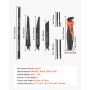 VEVOR Jab Saw, 6 in Keyhole Saw with Soft Grip Handle, 8-In-1 Multi-Blades Drywall Jab Saw, Sharp Jab Saw with Triple Ground Teeth, for Cutting Drywall Wood Metel Plastic Plywood Wallboard Thin Sheet