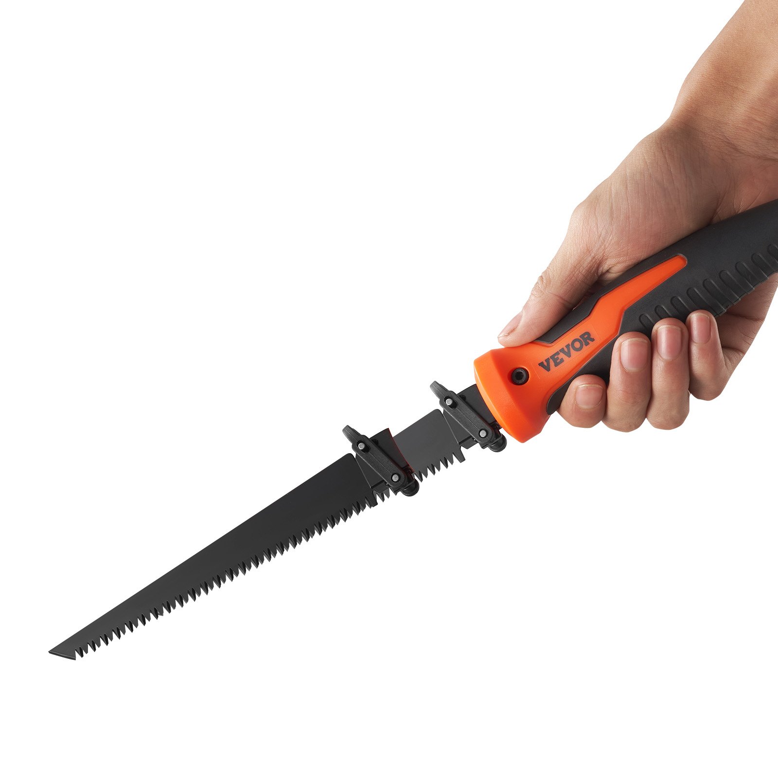 VEVOR Jab Saw, 6 in Keyhole Saw with Soft Grip Handle, 8-In-1 Multi-Blades Drywall Jab Saw, Sharp Jab Saw with Triple Ground Teeth, for Cutting Drywall Wood Metel Plastic Plywood Wallboard Thin Sheet
