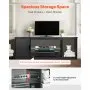 VEVOR TV Stand for TVs up to 65 in Modern Entertainment Center with Glass Shelf