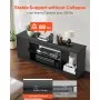 VEVOR TV Stand for TVs up to 65 in Modern Entertainment Center with Glass Shelf