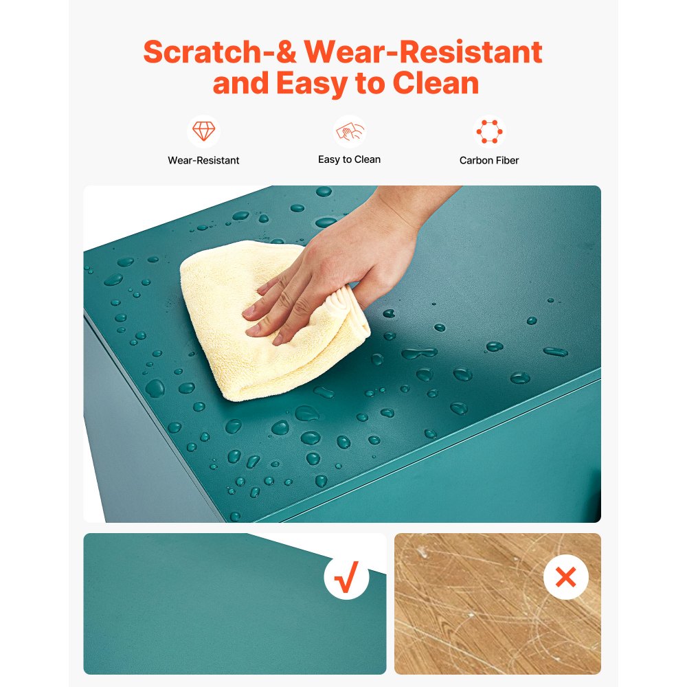 VEVOR TV Stand for TVs up to 75 inch, Modern Entertainment Center with Glass Doors and Gold Legs, TV Cabinet Storage with Adjustable Shelves, Media Console Table for Living Room and Bedroom, Green