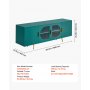 VEVOR TV Stand for TVs up to 75 inch, Modern Entertainment Center with Glass Doors and Gold Legs, TV Cabinet Storage with Adjustable Shelves, Media Console Table for Living Room and Bedroom, Green