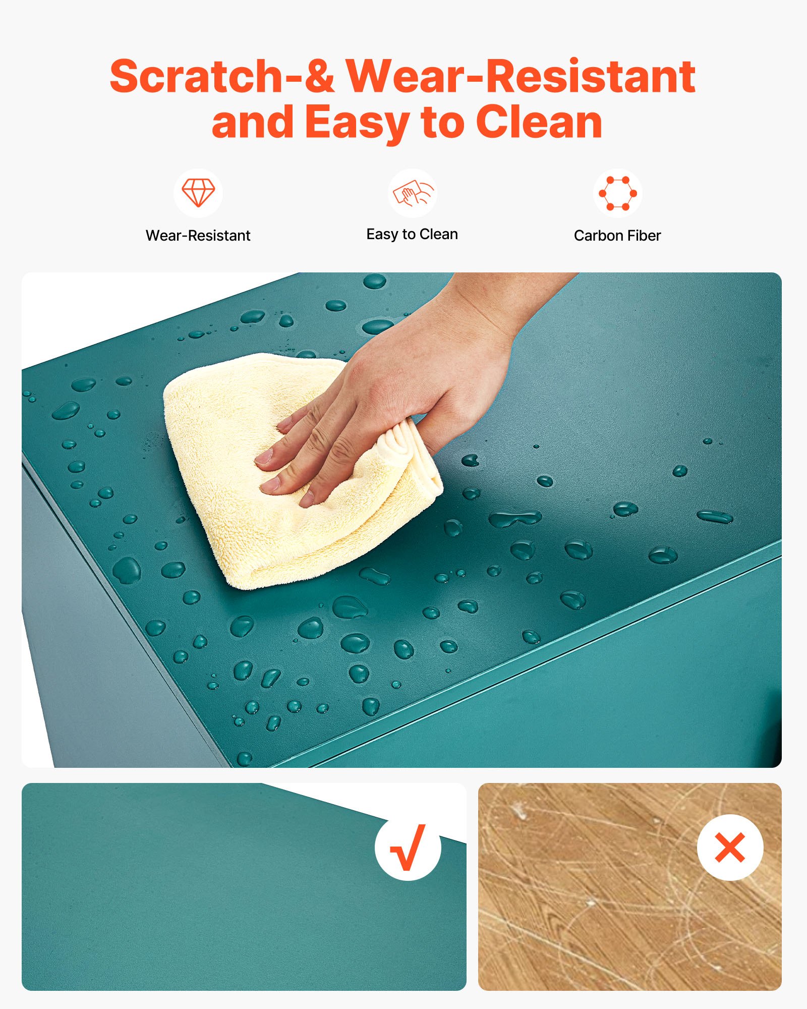 VEVOR TV Stand for TVs up to 75 inch, Modern Entertainment Center with Glass Doors and Gold Legs, TV Cabinet Storage with Adjustable Shelves, Media Console Table for Living Room and Bedroom, Green