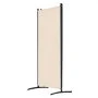 VEVOR Room Divider, 4 Panels Room Divider, Folding Privacy Screen and Portable Partition Divider for Room Separation, Freestanding Room Partitions for Office, Bedroom, Study, Beige