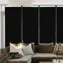 VEVOR Room Divider, 6 Panels Room Divider, Folding Privacy Screen and Portable Partition Divider for Room Separation, Freestanding Room Partitions for Office, Bedroom, Study, Black