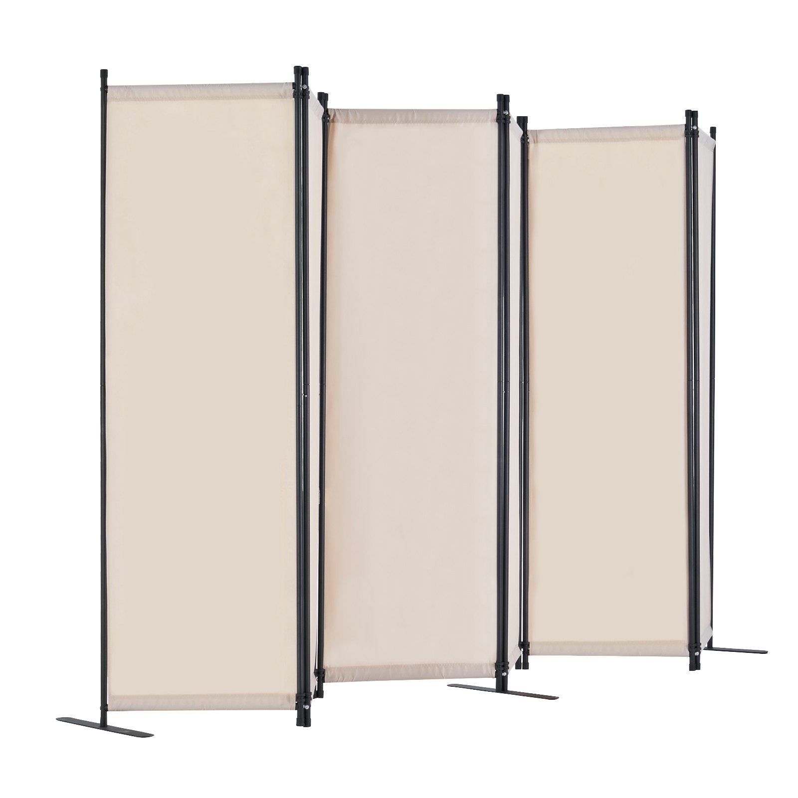 VEVOR Room Divider, 6 Panels Room Divider, Folding Privacy Screen and Portable Partition Divider for Room Separation, Freestanding Room Partitions for Office, Bedroom, Study, Beige