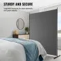 VEVOR Room Divider, Single Panel Room Divider, 6FT Privacy Screen Indoor, Partition Divider for Room Separation, Freestanding Room Divider Panel for Office, Bedroom, Grey