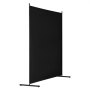 Biombo VEVOR, biombo de un solo panel, mampara de privacidad de 1,8 m para interiores, separador de ambientes, separador independiente para oficina y dormitorio, color negro
