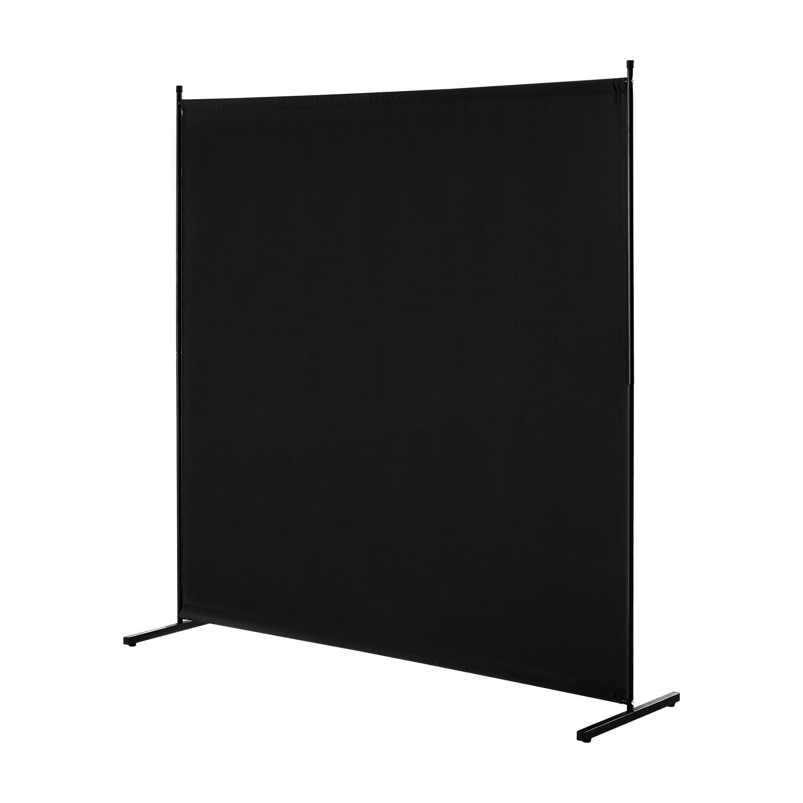 VEVOR Room Divider, Single Panel Room Divider, 6FT Privacy Screen Indoor, Partition Divider for Room Separation, Freestanding Room Divider Panel for Office, Bedroom, Black