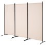 VEVOR Room Divider, 3 Panel Room Divider, Folding Privacy Screen and Portable Partition Divider for Room Separation, Freestanding Room Partitions for Office, Bedroom, Study, Beige