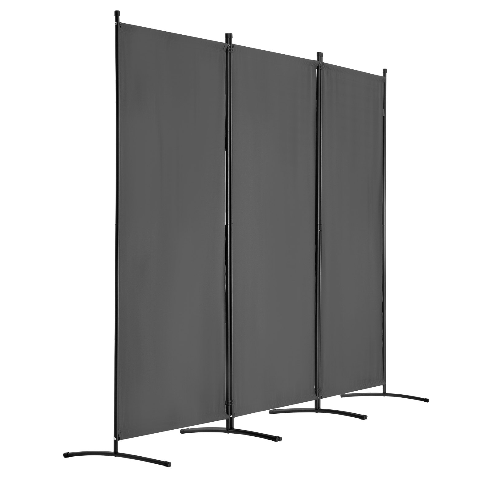 VEVOR Room Divider, 3 Panel Room Divider, Folding Privacy Screen and Portable Partition Divider for Room Separation, Freestanding Room Partitions for Office, Bedroom, Study, Grey