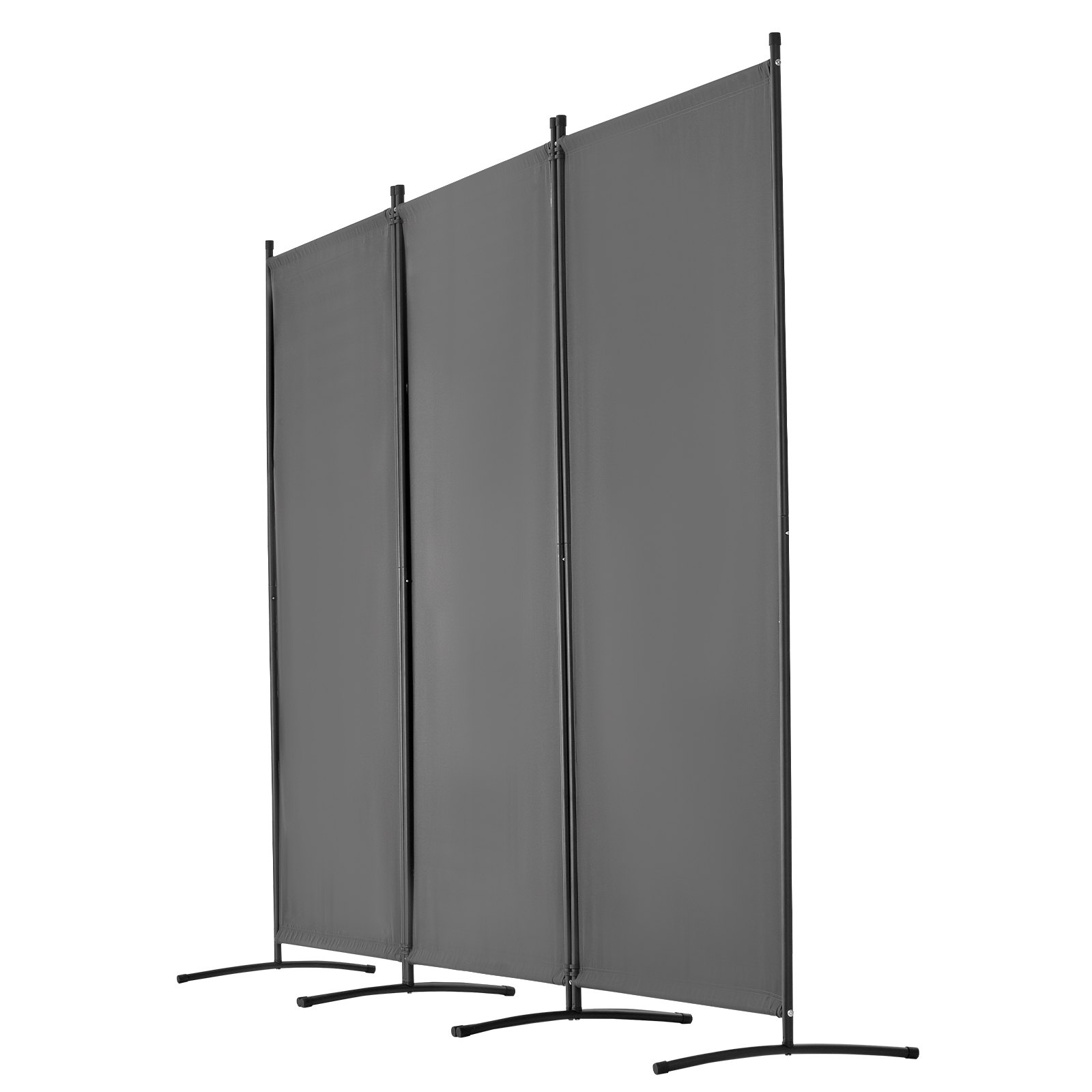 VEVOR Room Divider, 3 Panel Room Divider, Folding Privacy Screen and Portable Partition Divider for Room Separation, Freestanding Room Partitions for Office, Bedroom, Study, Grey