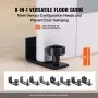 VEVOR Barn Door and Hardware Kit 36" x 84" Wood and Glass Sliding Barn Door Kit