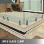 Vevor Glass Railing Clamp Spigot Glass Railing 10PCS Glass Clamp Stainless Steel