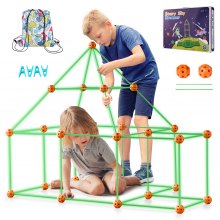 VEVOR Tent Fort Building Kit for Kids Glow In The Dark STEM Construction Toy 85P