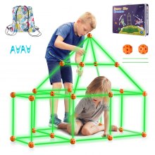 VEVOR Tent Fort Building Kit for Kids Glow In The Dark STEM Construction Toy 85P