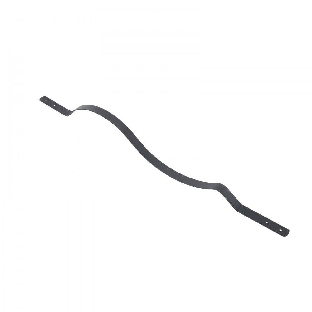 VEVOR 61 Pack Deck Balusters, 82 x 2.54 cm Metal Railing Spindles, Galvanized Steel Decking Stair Balusters with Screws, Stylish Wavy Design for Outdoor Deck, Porch & Staircase Railing Fence, Black