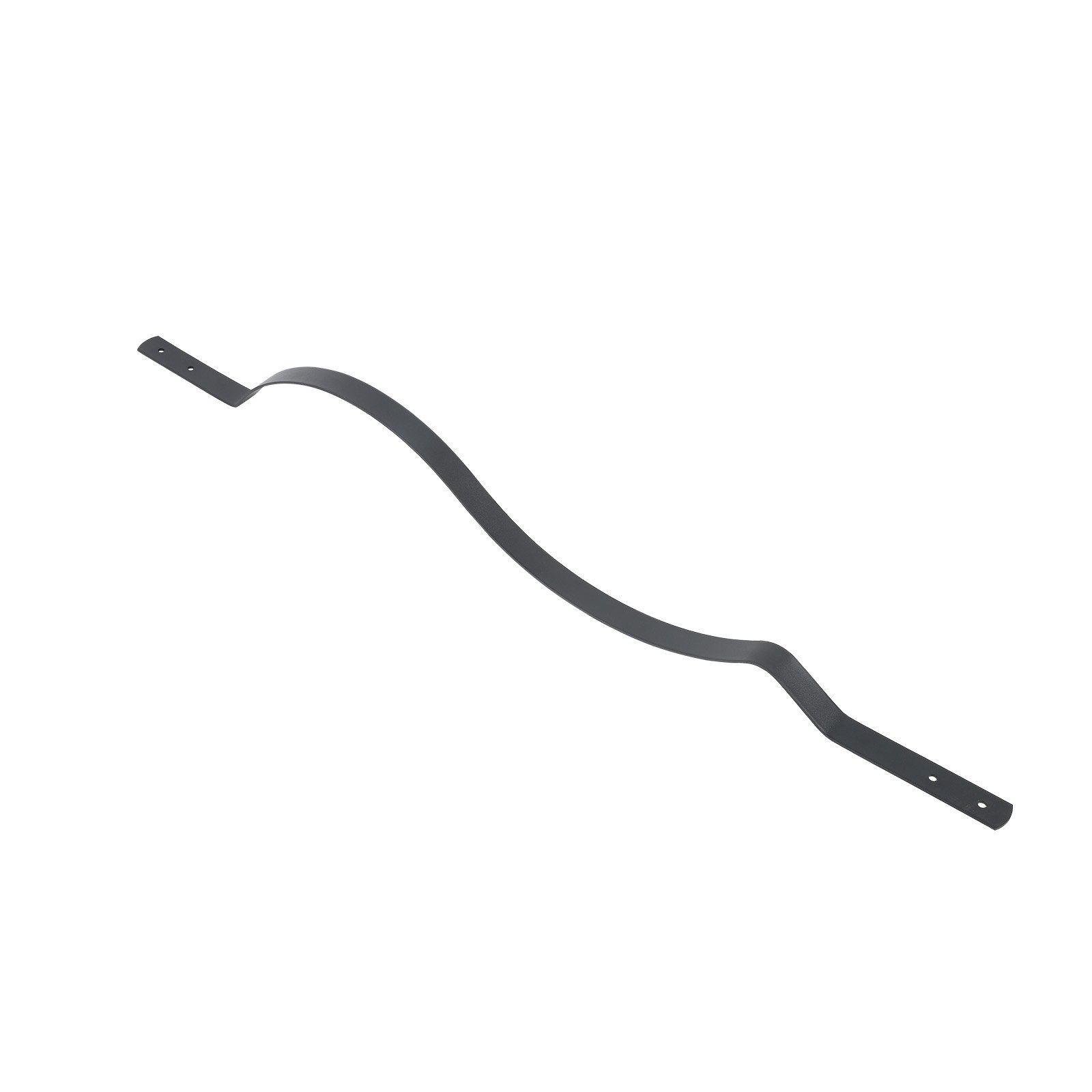 VEVOR 61 Pack Deck Balusters, 82 x 2.54 cm Metal Railing Spindles, Galvanized Steel Decking Stair Balusters with Screws, Stylish Wavy Design for Outdoor Deck, Porch & Staircase Railing Fence, Black