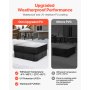 Outdoor Hot Tub Cover 76 x 76 x 20 Inch Weatherproof and Waterproof Black