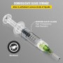 VEVOR glass syringe - high transparency, heat-resistant borosilicate glass, sterilized, various liquids