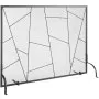 VEVOR Fireplace Screen Single Panel, Sturdy Iron Mesh Fireplace Screen, 906(L) x720(H)MM Spark Guard Cover, Simple Installation, Free Standing Fire Fence Grate for Living Room Home Decor Modern