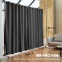 VEVOR Room Divider, 8 ft x 10 ft Portable Panel Room Divider with Wheels Curtain Divider Stand, Room Divider Privacy Screen for Office, Bedroom, Dining Room, Study, Light Grey