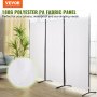 VEVOR Room Divider, 6.1 ft （102×71inch）Room Dividers and Folding Privacy Screens (3-panel), Fabric Partition Room Dividers for Office, Bedroom, Dining Room, Study, Freestanding, White